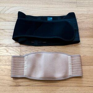 Pregnancy Support Belly Bands – Babygo (L) + Adjustable Beige Maternity Band